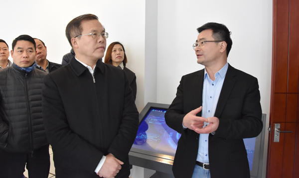 荆门市委常委、余杭区委书记毛溪浩一行光临我司调查调研